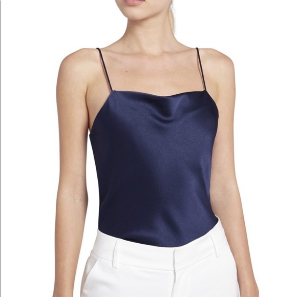 Alice + Olivia Tops - Alice + Olivia Harmon Drapey Slip Tank